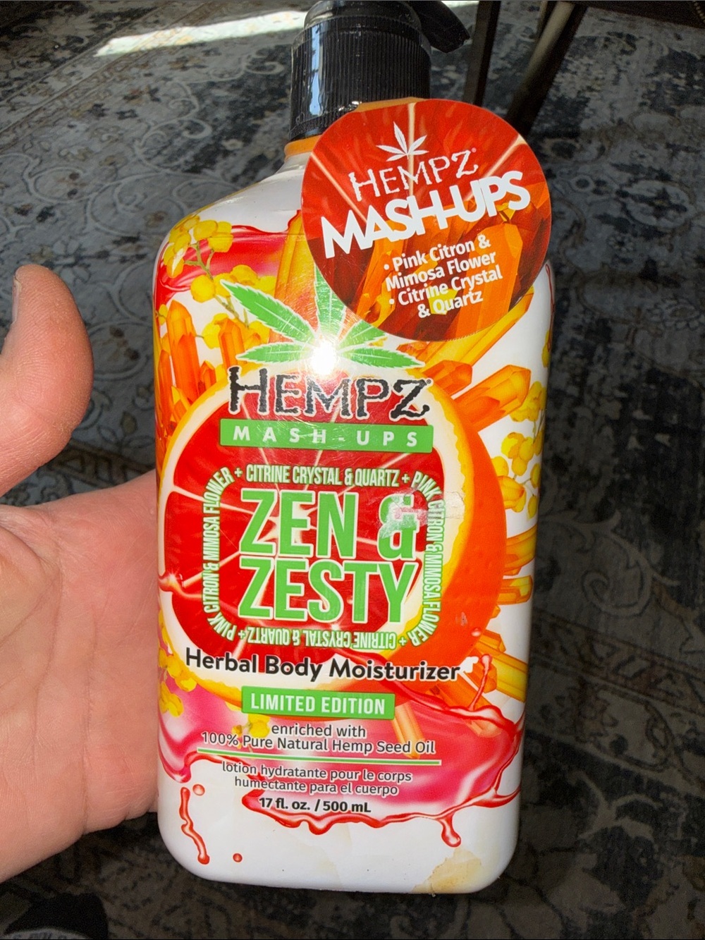 Hempz Zen & Zesty Herbal Body Moisturizer - Orange, Red, Green